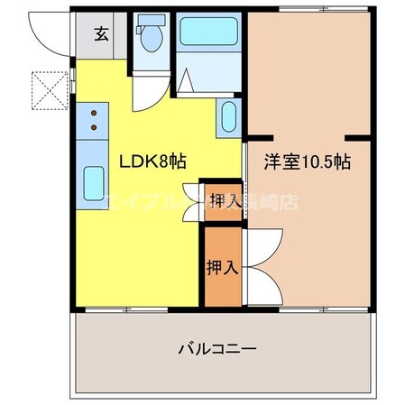 崇福寺駅 徒歩4分 1階の物件間取画像